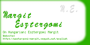 margit esztergomi business card